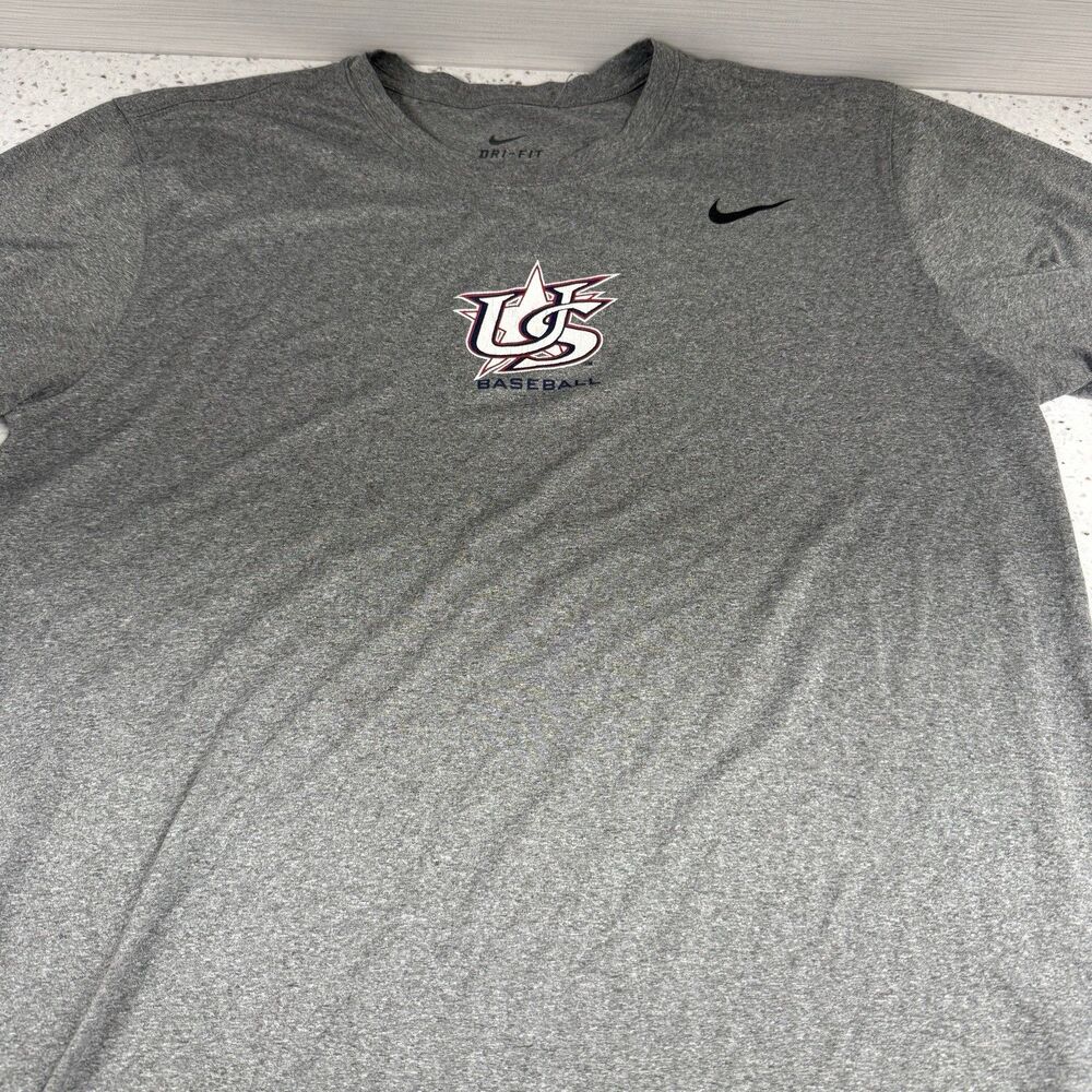 Team USA Baseball WBC Nike Dri-FIT Athletic Cut Gray Heather T-Shirt Mens XL B13